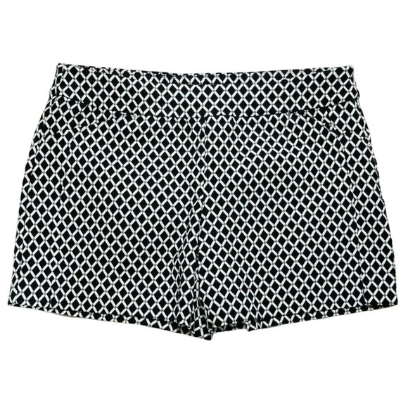 INC INTERNATIONAL CONCEPTS Women's Shorts Rayon Black White Geometric Size 14 - Picture 4 of 8